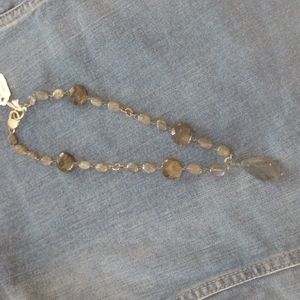 18" Sterling Silver & Labradorite Necklace